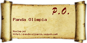 Panda Olimpia névjegykártya